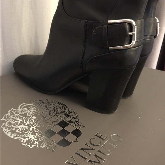 Vince Camuto Black Sidney tall leather boot - Picture 5 of 8
